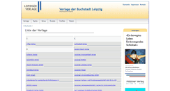 Desktop Screenshot of leipziger-verlage.de
